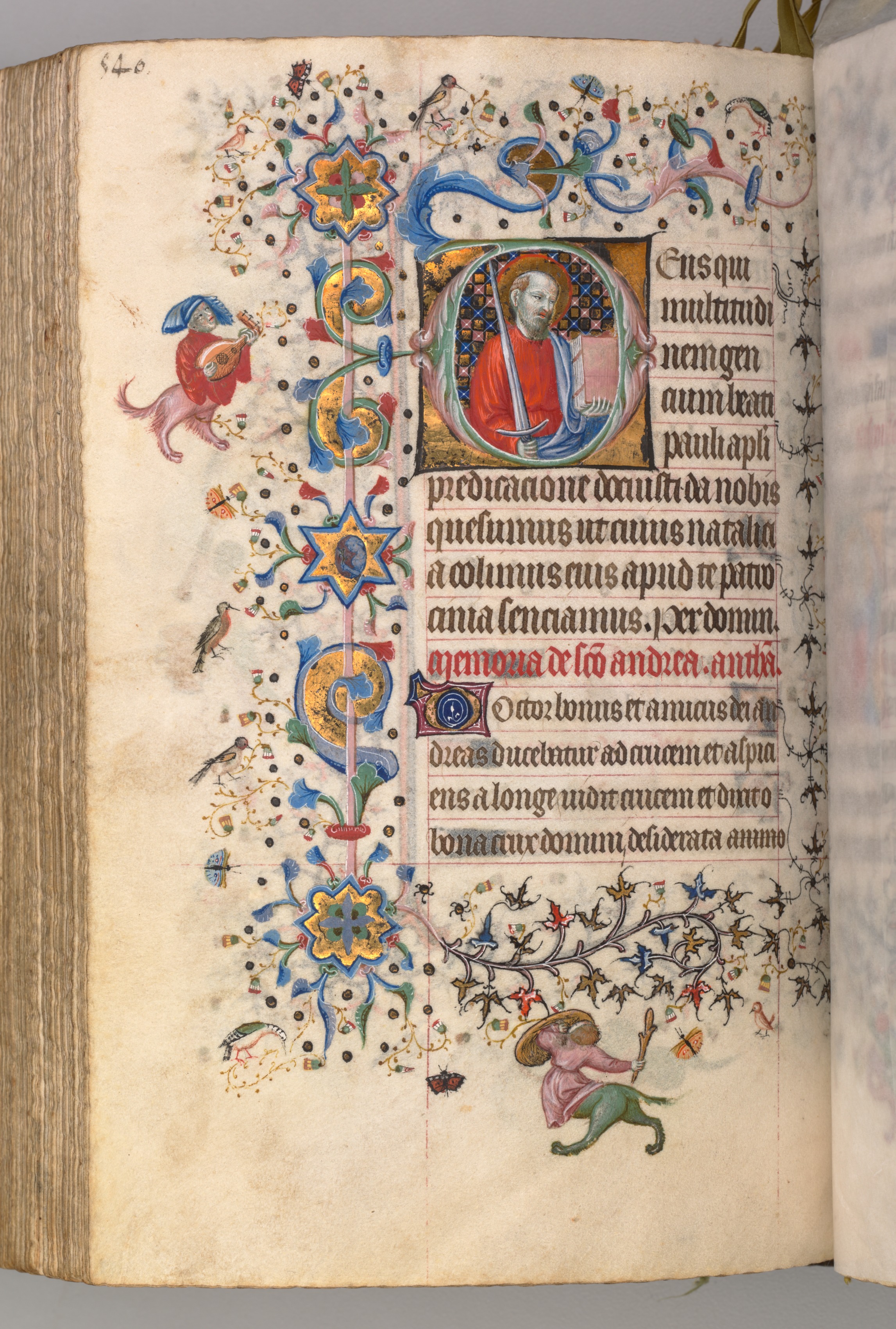 Hours of Charles the Noble, King of Navarre (1361-1425): fol. 264v, St. Paul