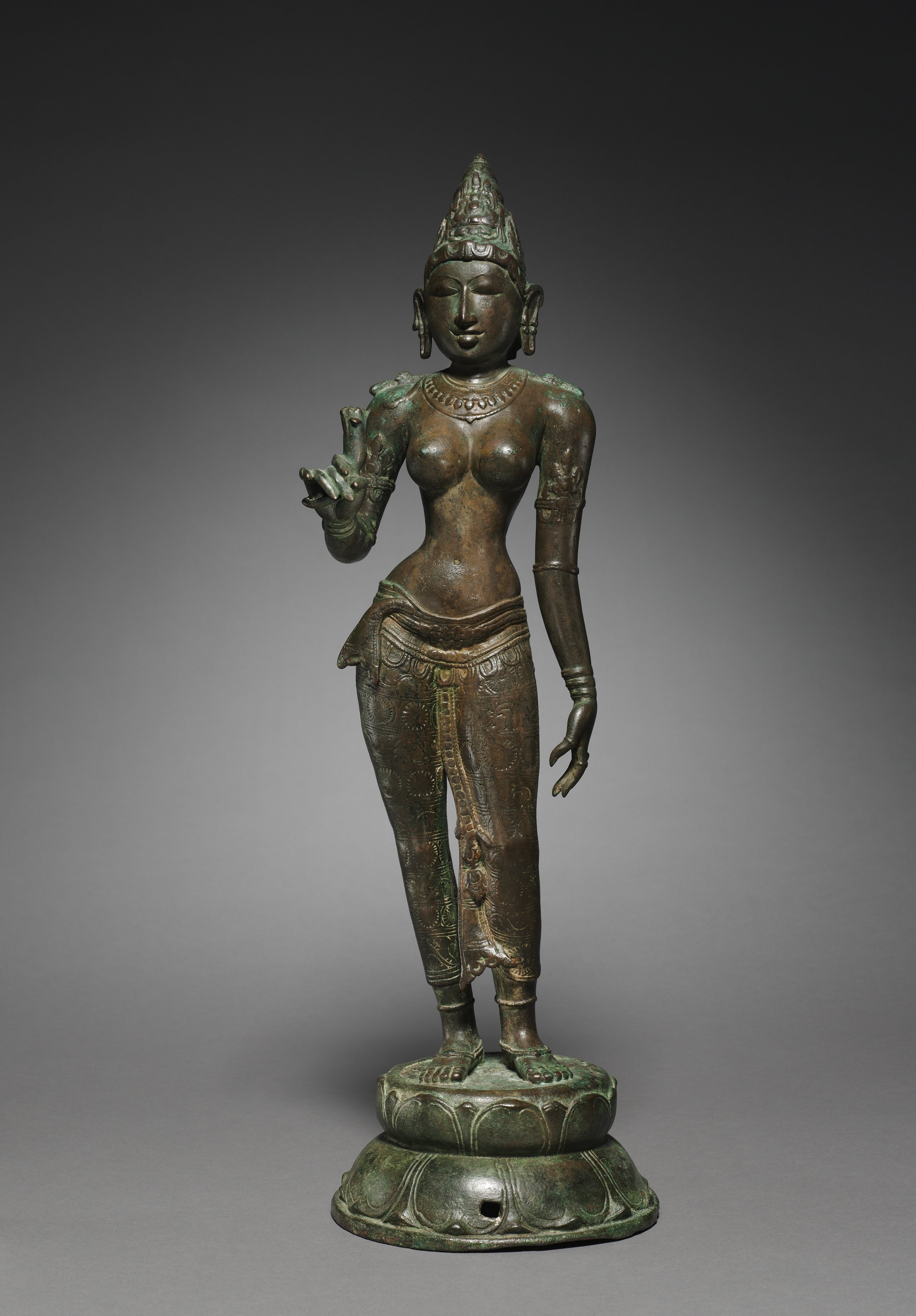 Goddess Holding a Lotus
