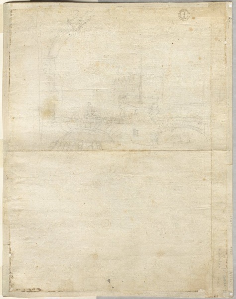 Sketch for San Giovanni in Laterano (verso)