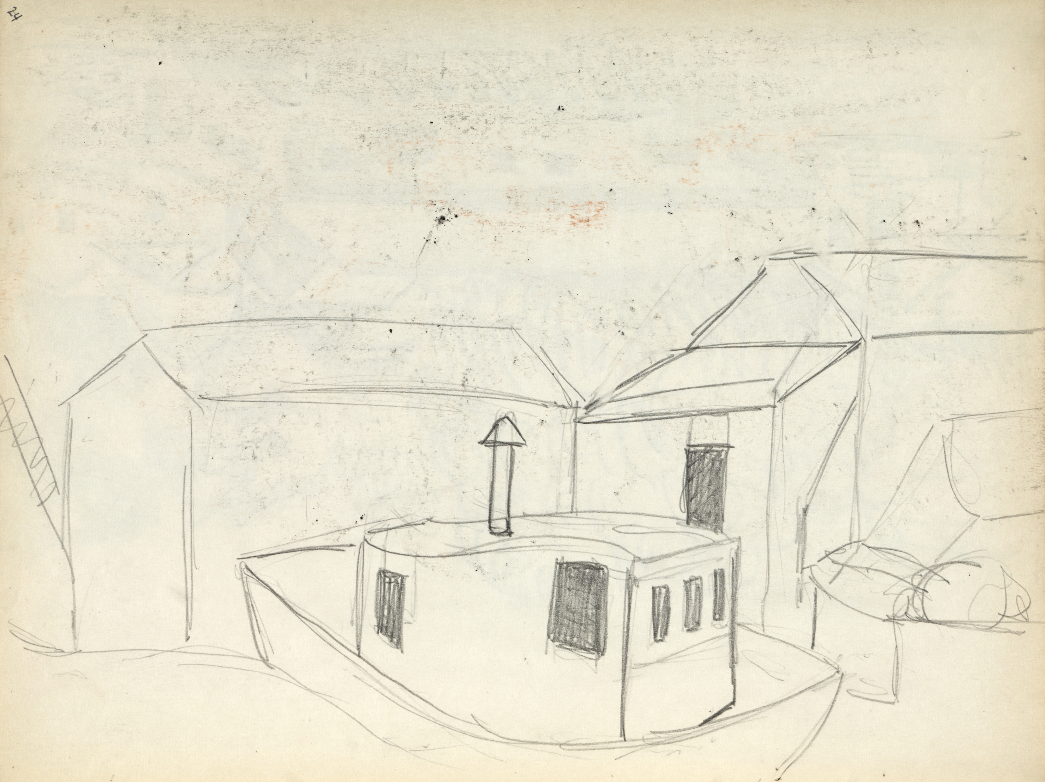 Sketchbook #1: Houseboat (page 24)