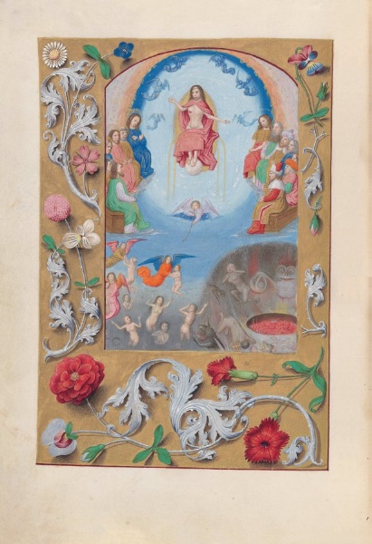 Hours of Queen Isabella the Catholic, Queen of Spain:  Fol. 199v, Last Judgment