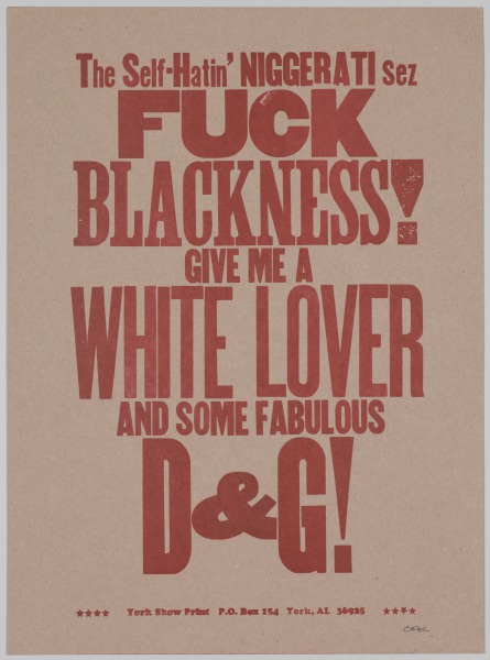 The Bad Air Smelled of Roses: The Self-Hatin’ Niggerati Sez Fuck Blackness! Give Me a White Lover and Some Fabulous D&G!