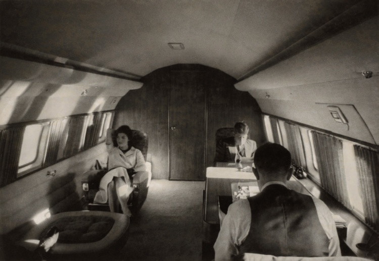 John F. Kennedy and Jackie Kennedy on Air Force One
