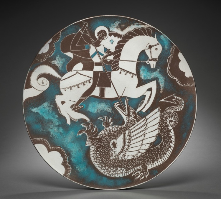Plate: St. George and the Dragon