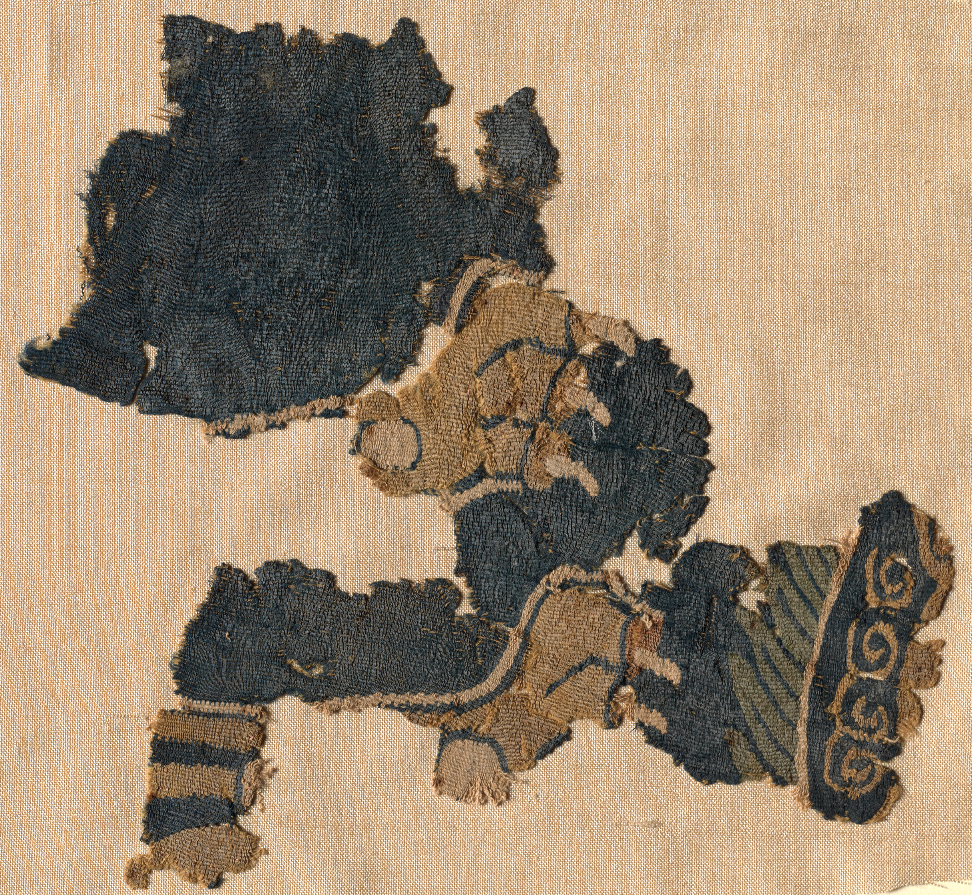 Fragment, probably from a large hanging
