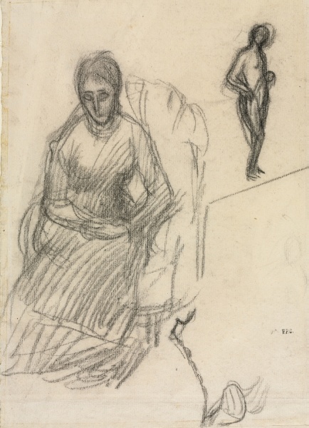 Study of Madame Marie Cantacuzène; Study of Standing Female Nude