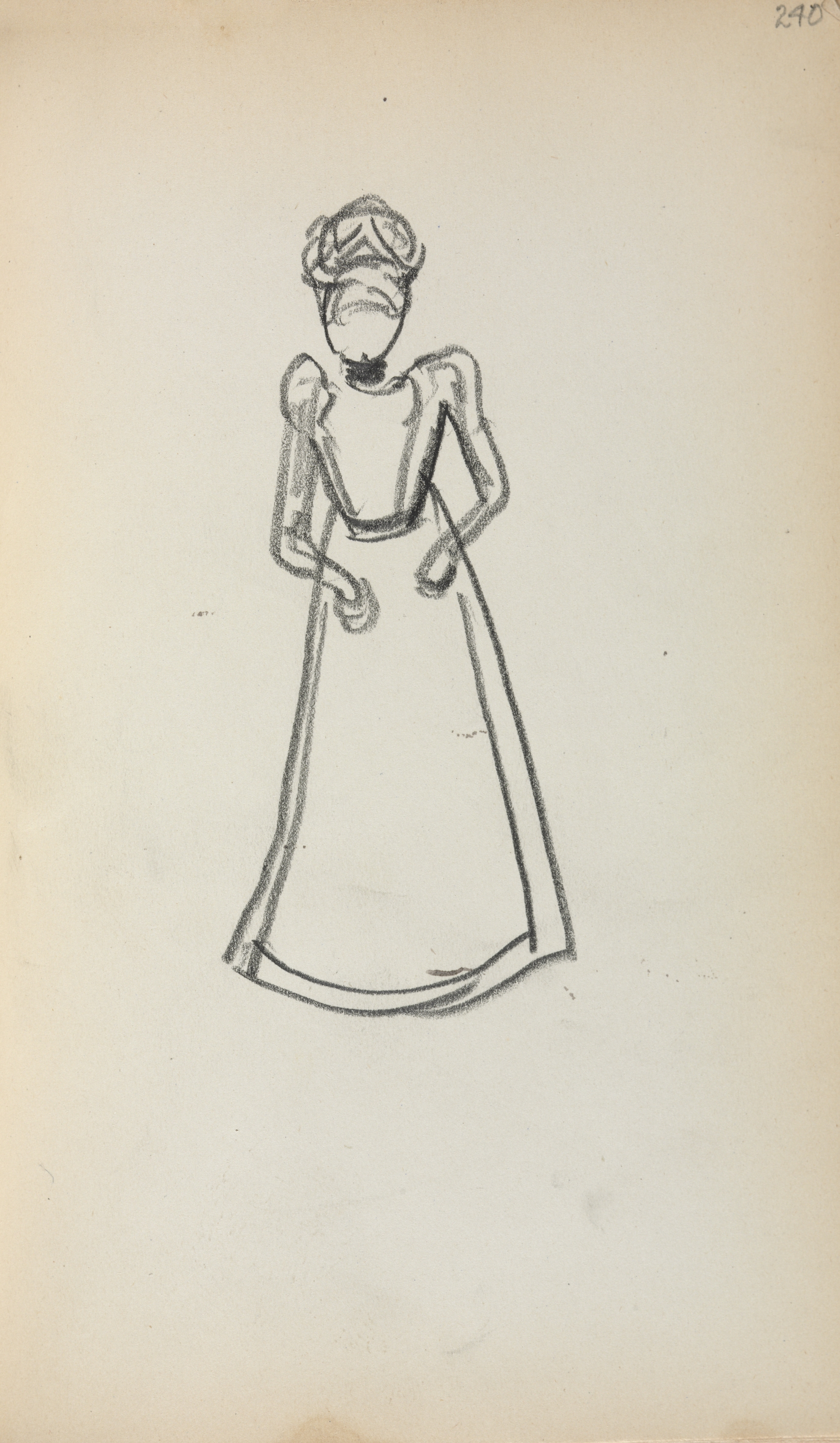 Italian Sketchbook: Standing Woman (page 240)