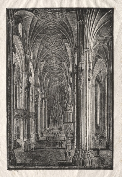 Interior of St. Stephen's Cathedral in Vienna