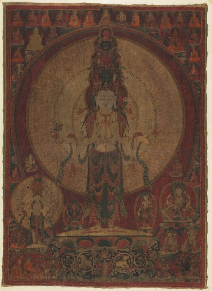 Eleven-Headed, Thousand-Armed Bodhisattva of Compassion (Avalokiteshvara)