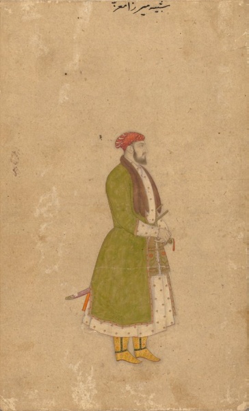 Portrait of the Courtier Mirza Muizz