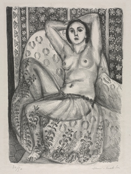 Seated Odalisque in a Tulle Skirt