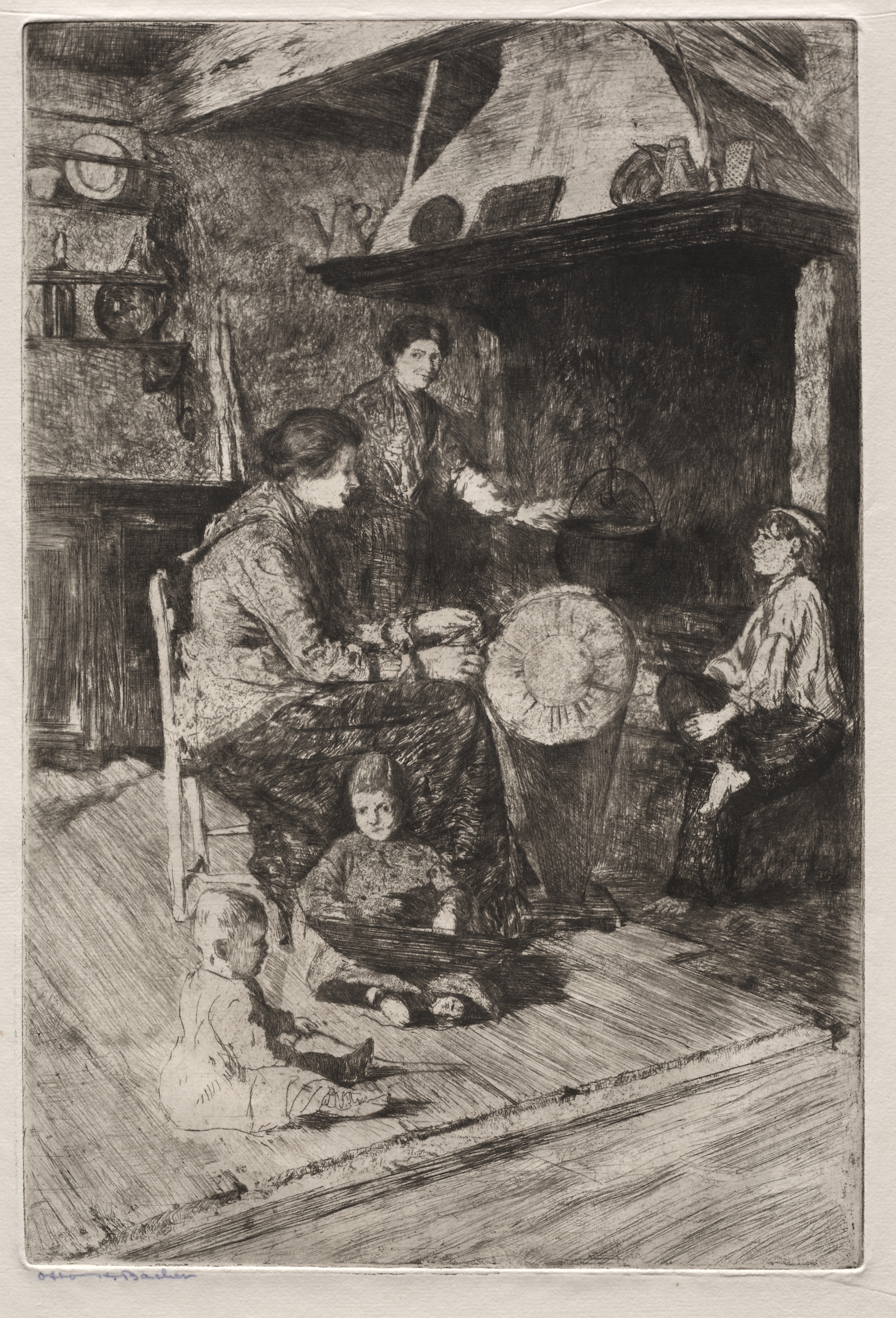 Etchings of Venice: The Lace Makers