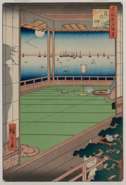 The Moon-Viewing Promontory, from the series One Hundred Views of Famous Places in Edo