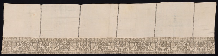 Cloth with Border of Peacocks and Vegetation