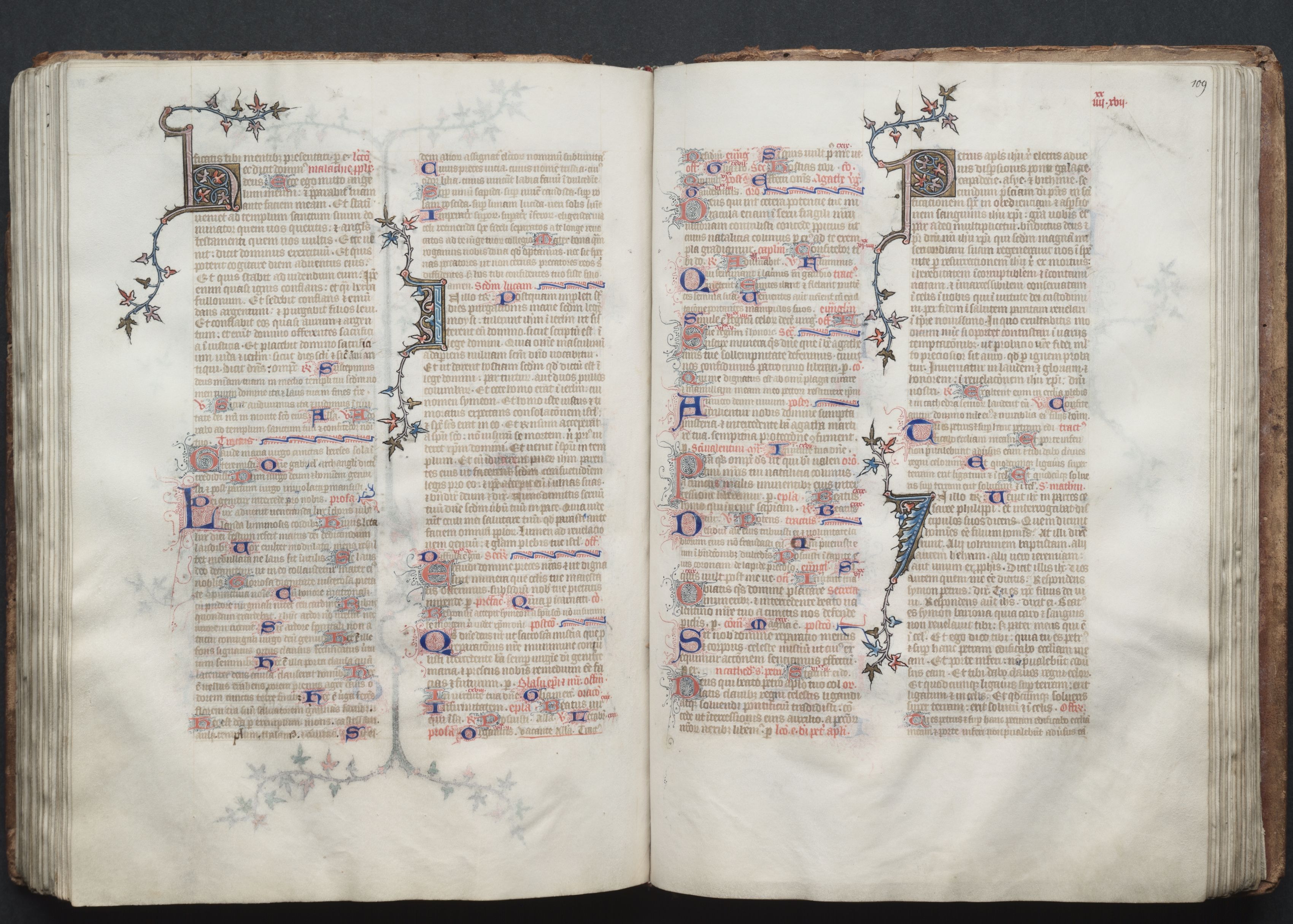 The Gotha Missal:  Fol. 109r, Text