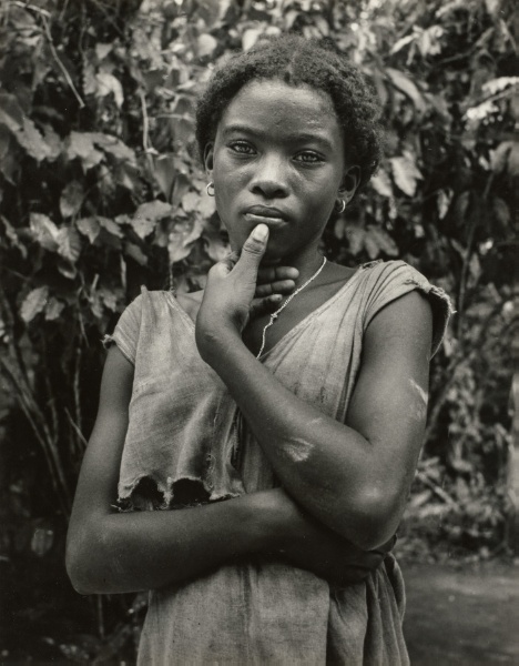 Woman with Hand by Face, Haiti