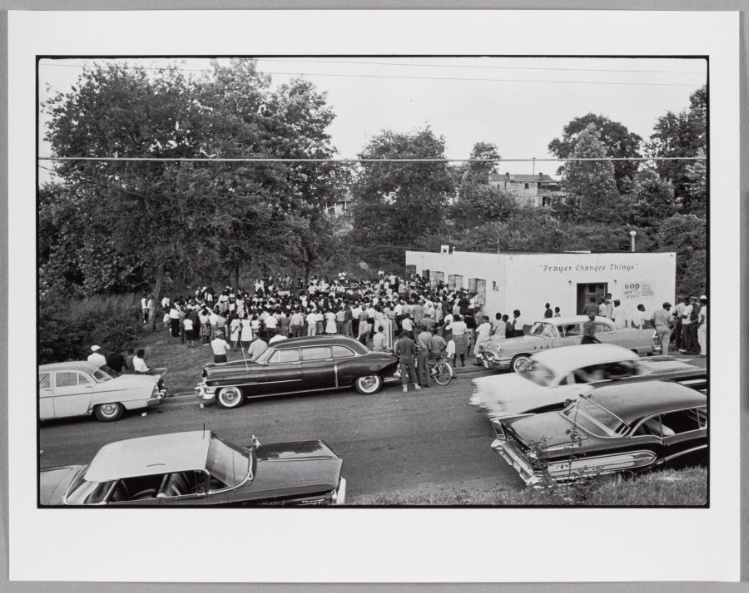 The Mass Meeting in Danville is So Crowded That it Overflows Out into the Yard. When Word Arrives that Heavily Armed Police and an Armored Vehicle are Waiting Up the Road, the Crowd Disperses, Leaving the SNCC Workers to Exit Last