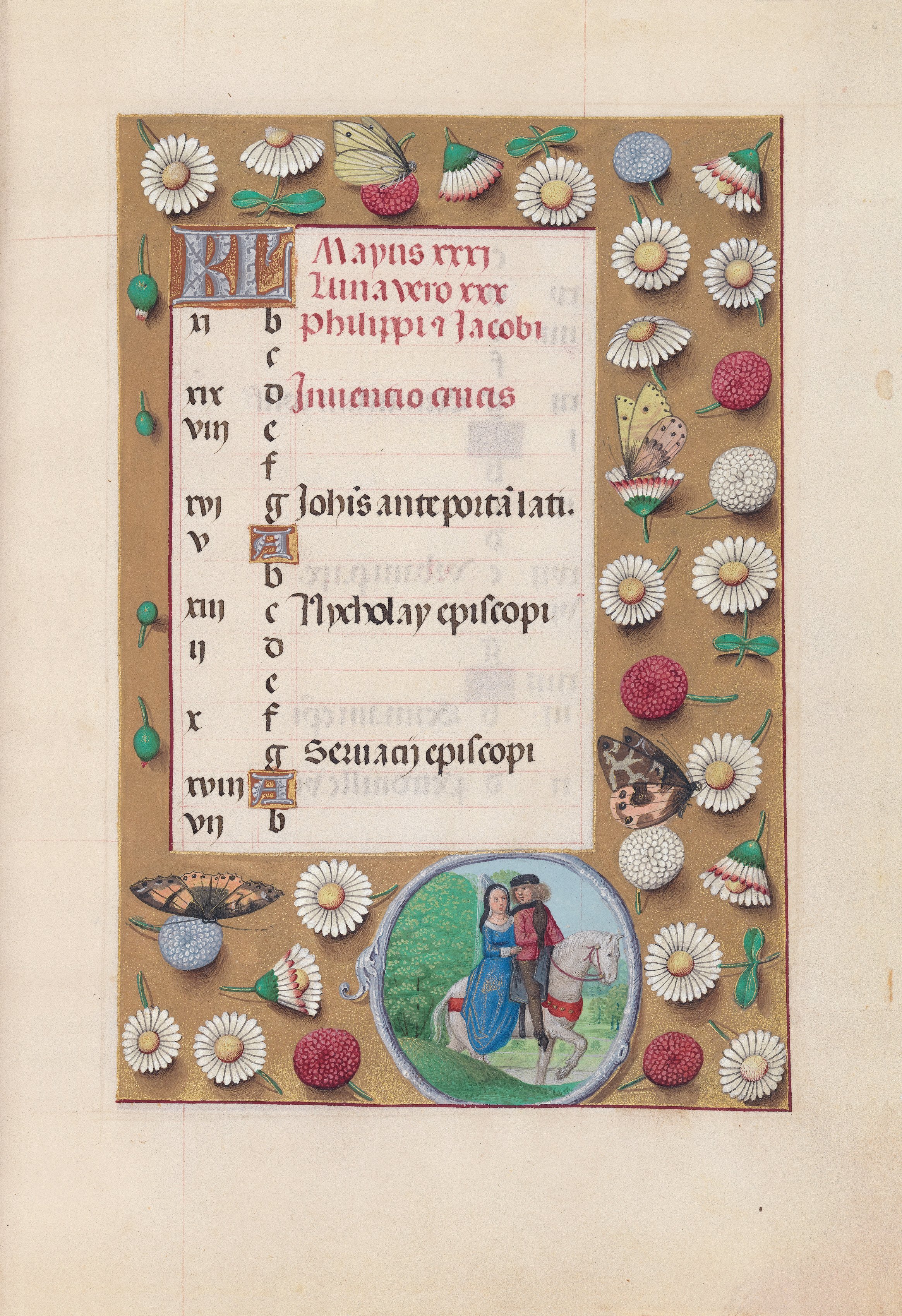 Hours of Queen Isabella the Catholic, Queen of Spain:  Fol. 6r, May