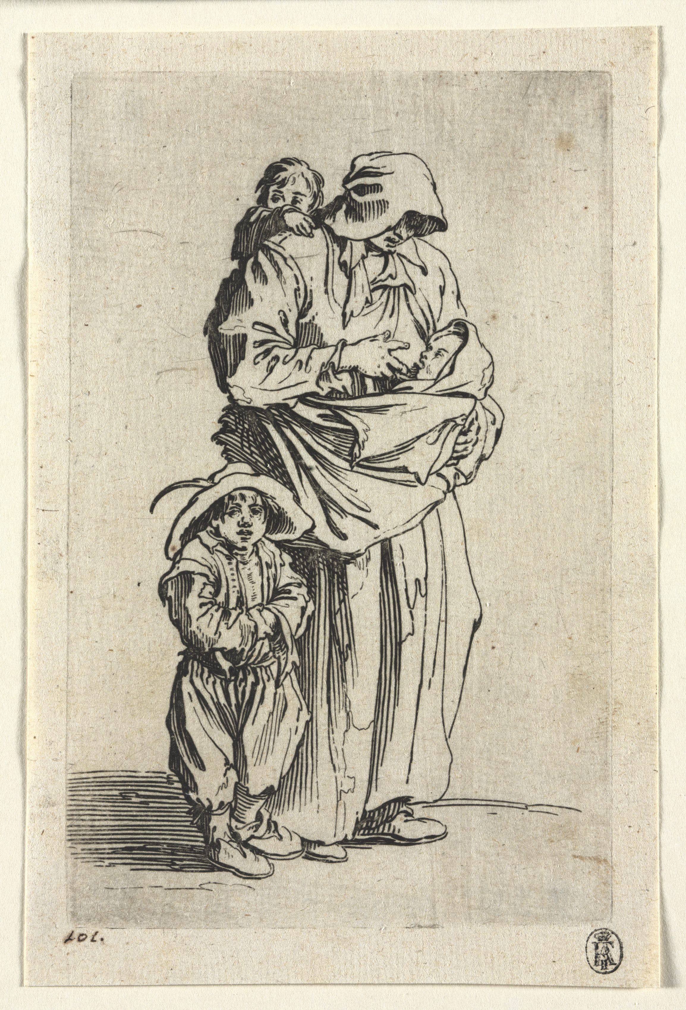 The Beggars: A Mother and Her Three Children 