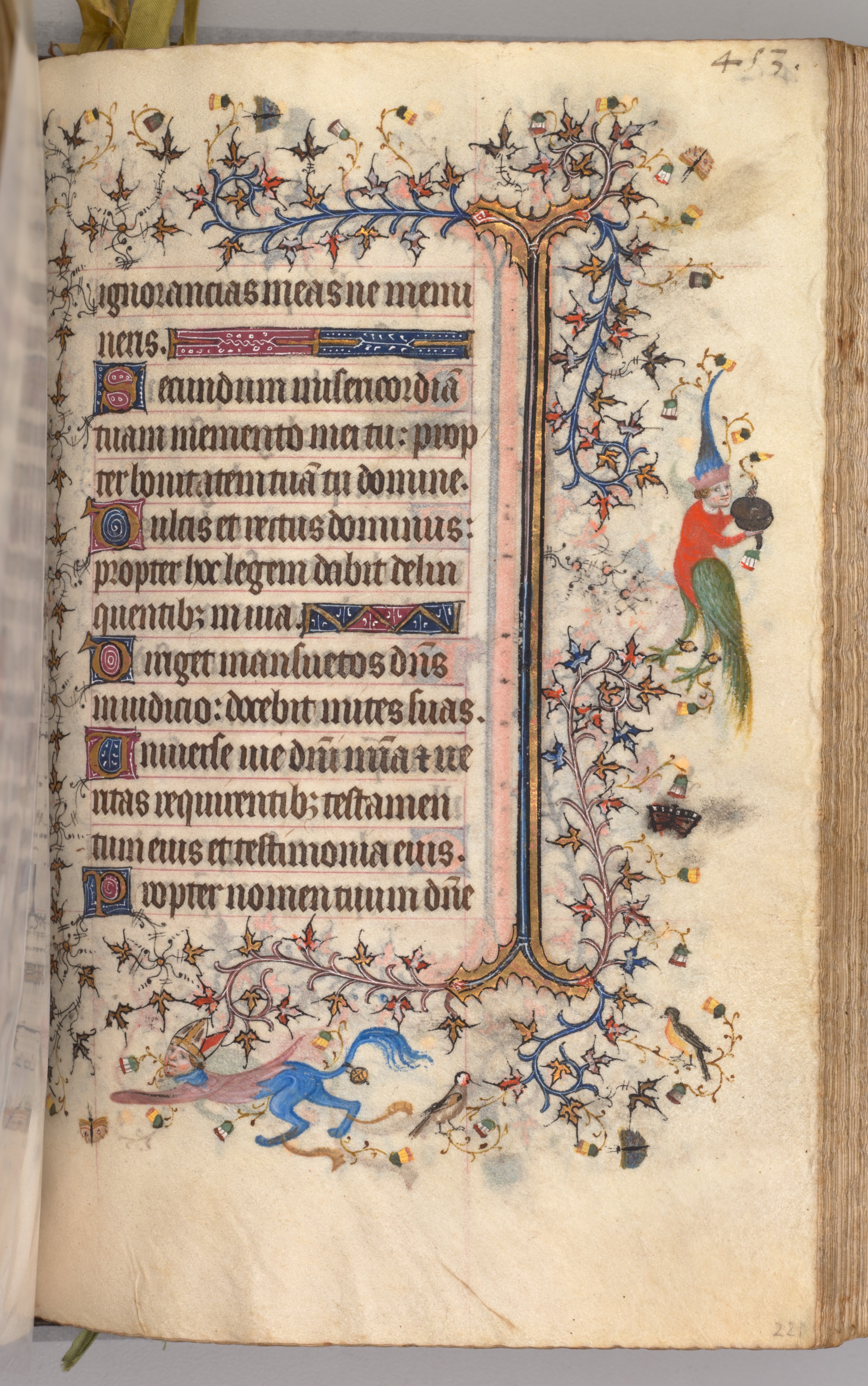 Hours of Charles the Noble, King of Navarre (1361-1425): fol. 221r, Text