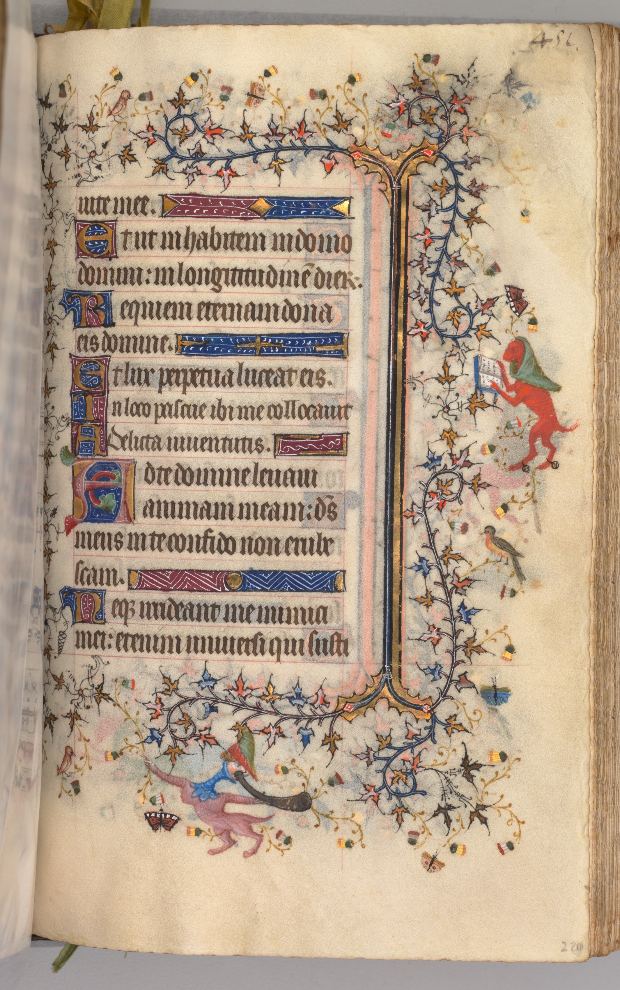 Hours of Charles the Noble, King of Navarre (1361-1425): fol. 220r, Text
