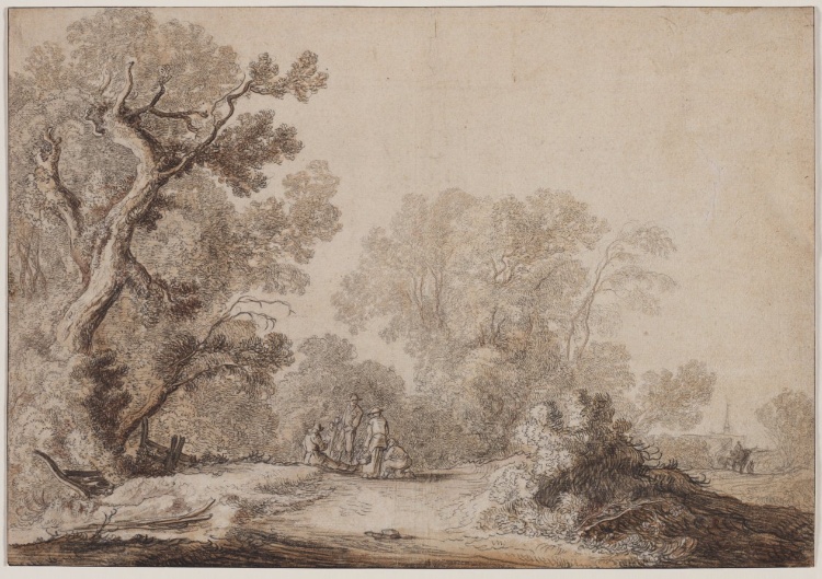Peasants at the Edge of a Wood