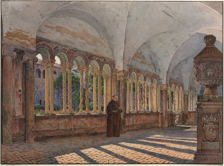 View of the Cloister of San Giovanni in Laterano, Rome