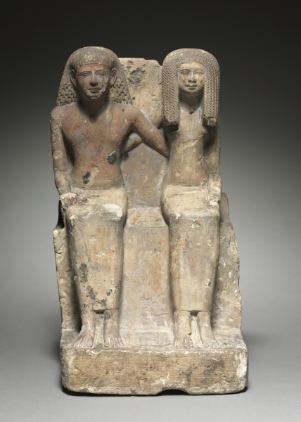 Seated Pair Statue