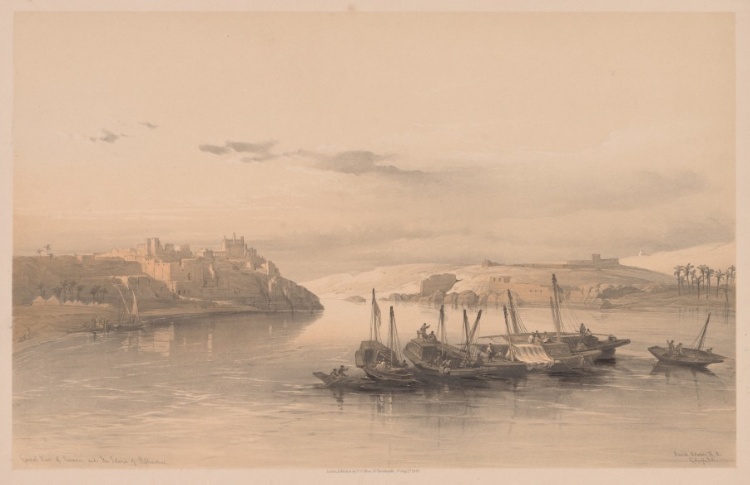Egypt and Nubia:  Volume II - No. 28, General View of Asouan and the Island of Elephantine