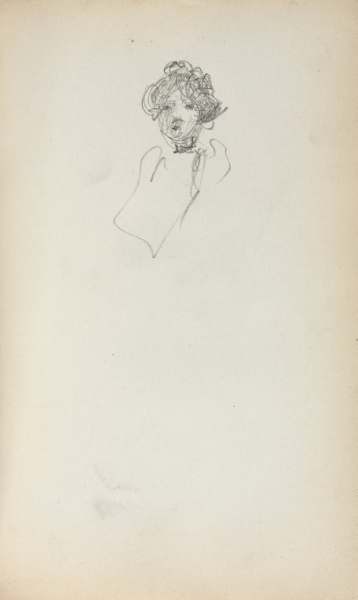 Italian Sketchbook: Head of a Woman (page 215)