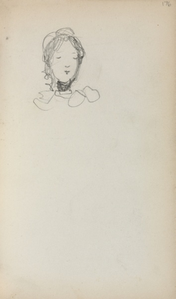 Italian Sketchbook: Head of a Girl (page 176)
