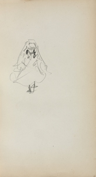 Italian Sketchbook: Standing Girl (page 257)