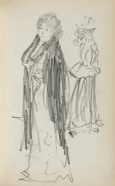 Italian Sketchbook: Two Standing Women (page 129)