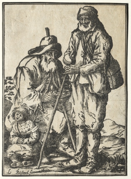 Two Beggars and Leprous Child