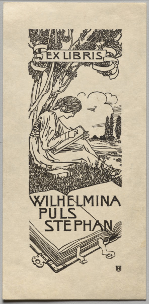Bookplate: Wilhelmina Puls Stephan