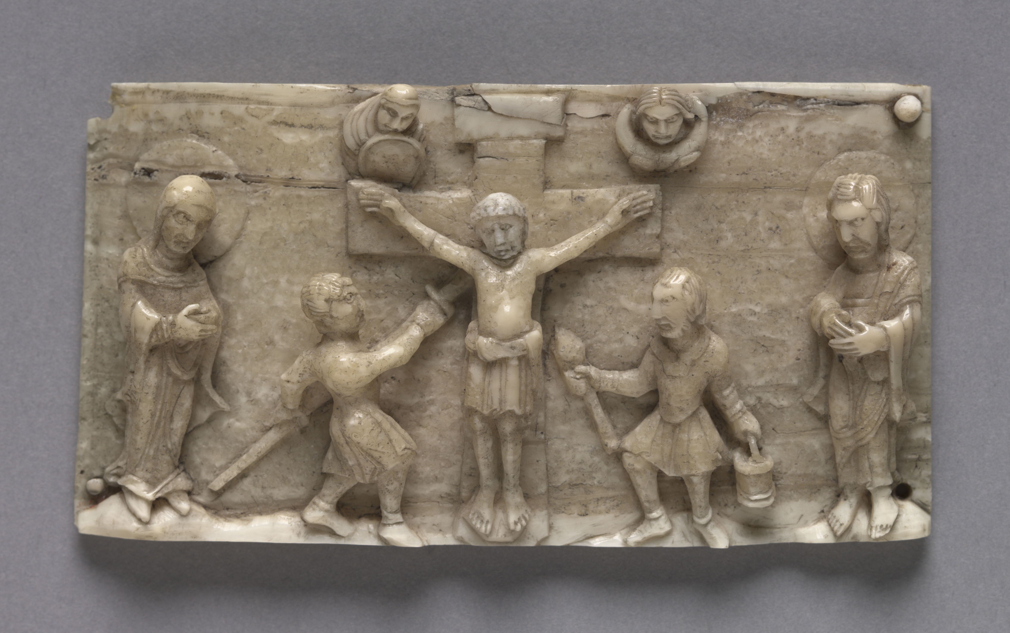 Plaque from a Portable Altar Showing the Crucifixion