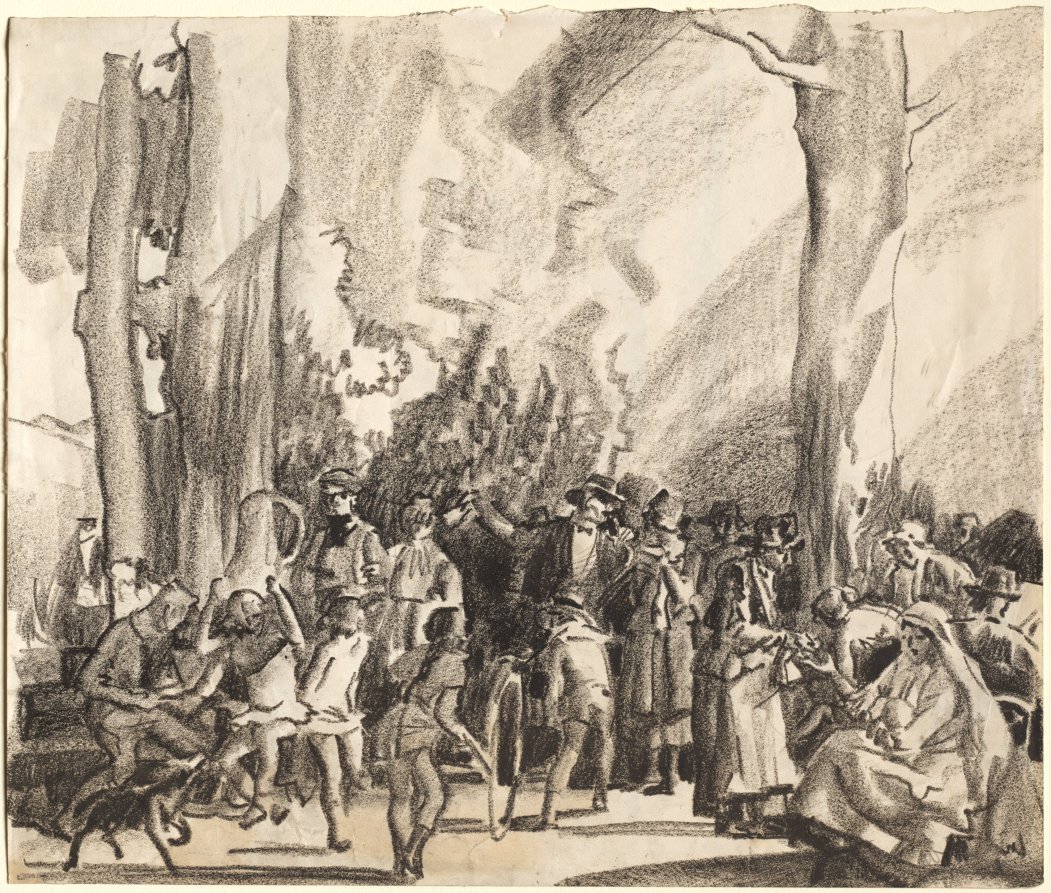 Afternoon in the Luxembourg Garden, Paris, Frank Wilcox, c. 1910–64