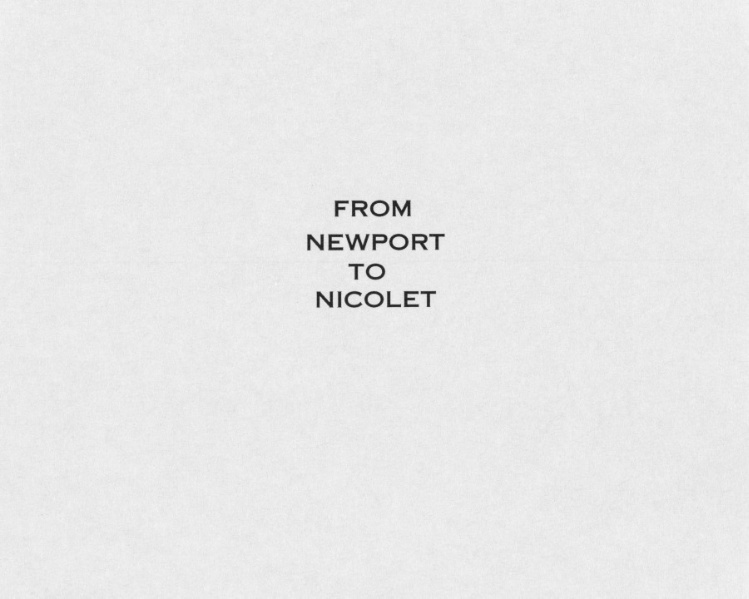 From Newport to Nicolet