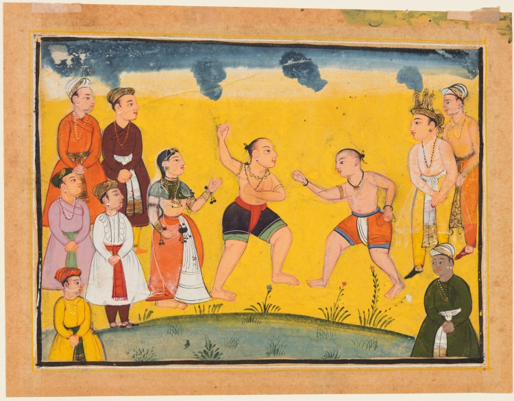 Draupadi Rescued from Abduction, from a Mahabharata