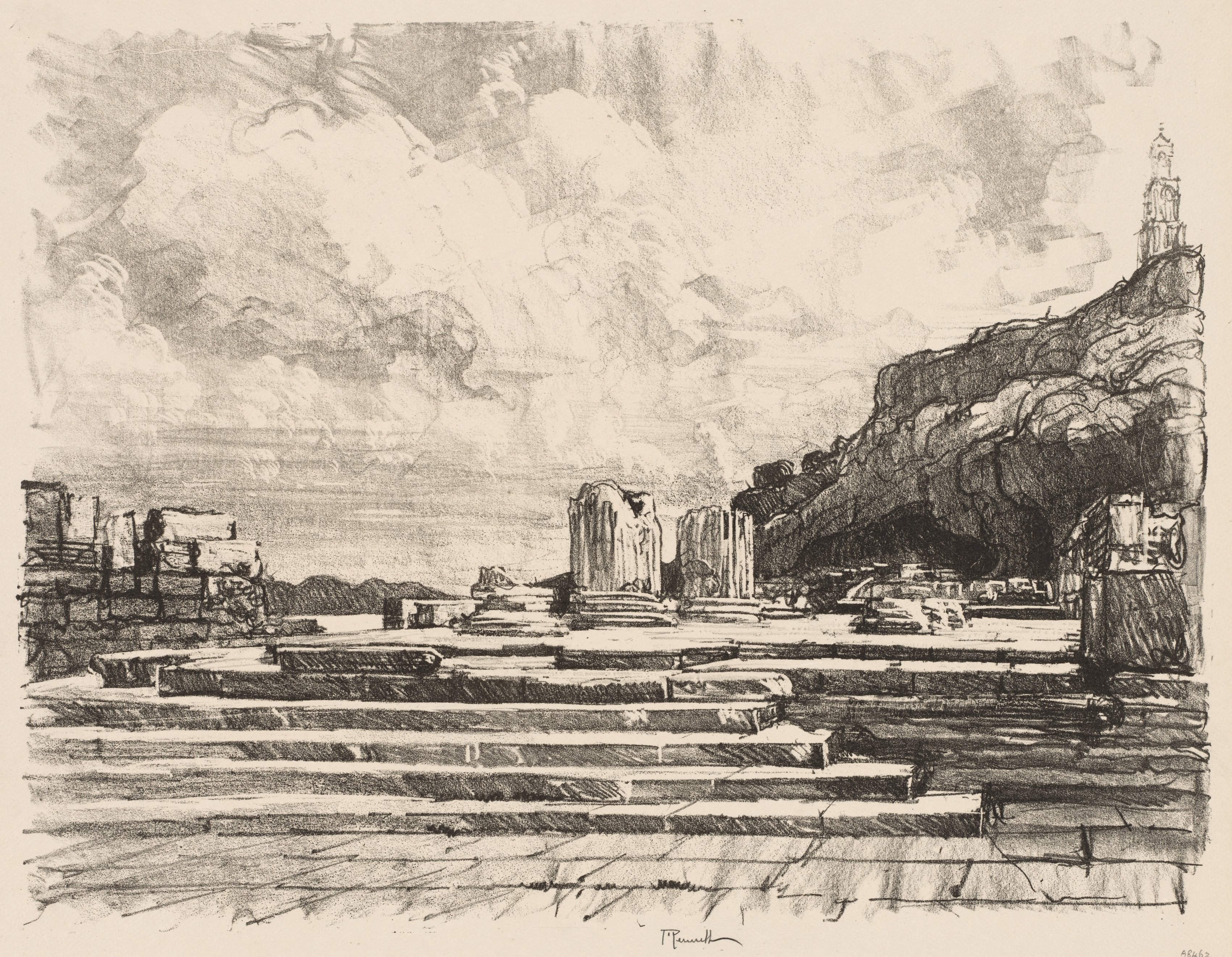 Land of Temples:  Eleusis, The Pavement of the Temple, Athens, Greece