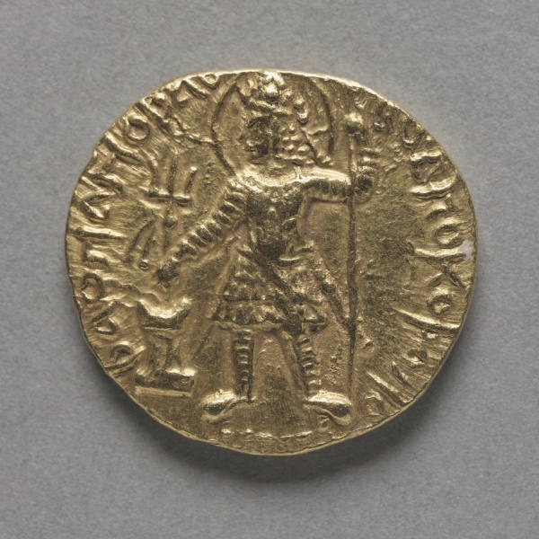 Coin of Kushan King Vasudeva I (obverse)