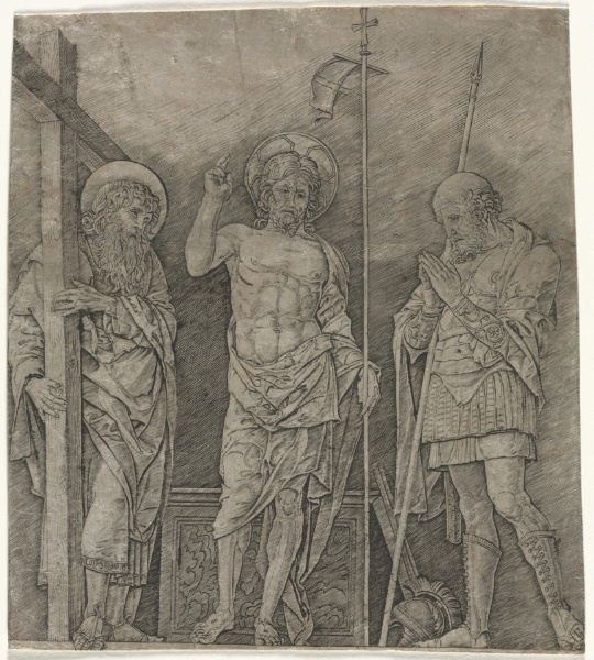The Risen Christ between St Andrew and Longinus