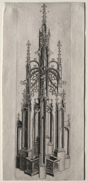 Design for a Gothic Fountain