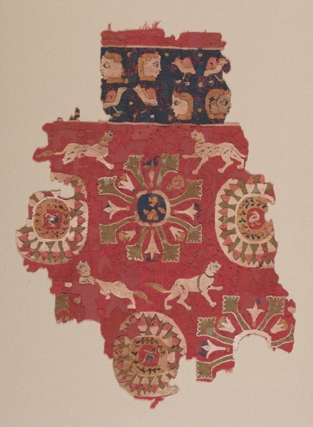 Curtain Fragment with Panthers