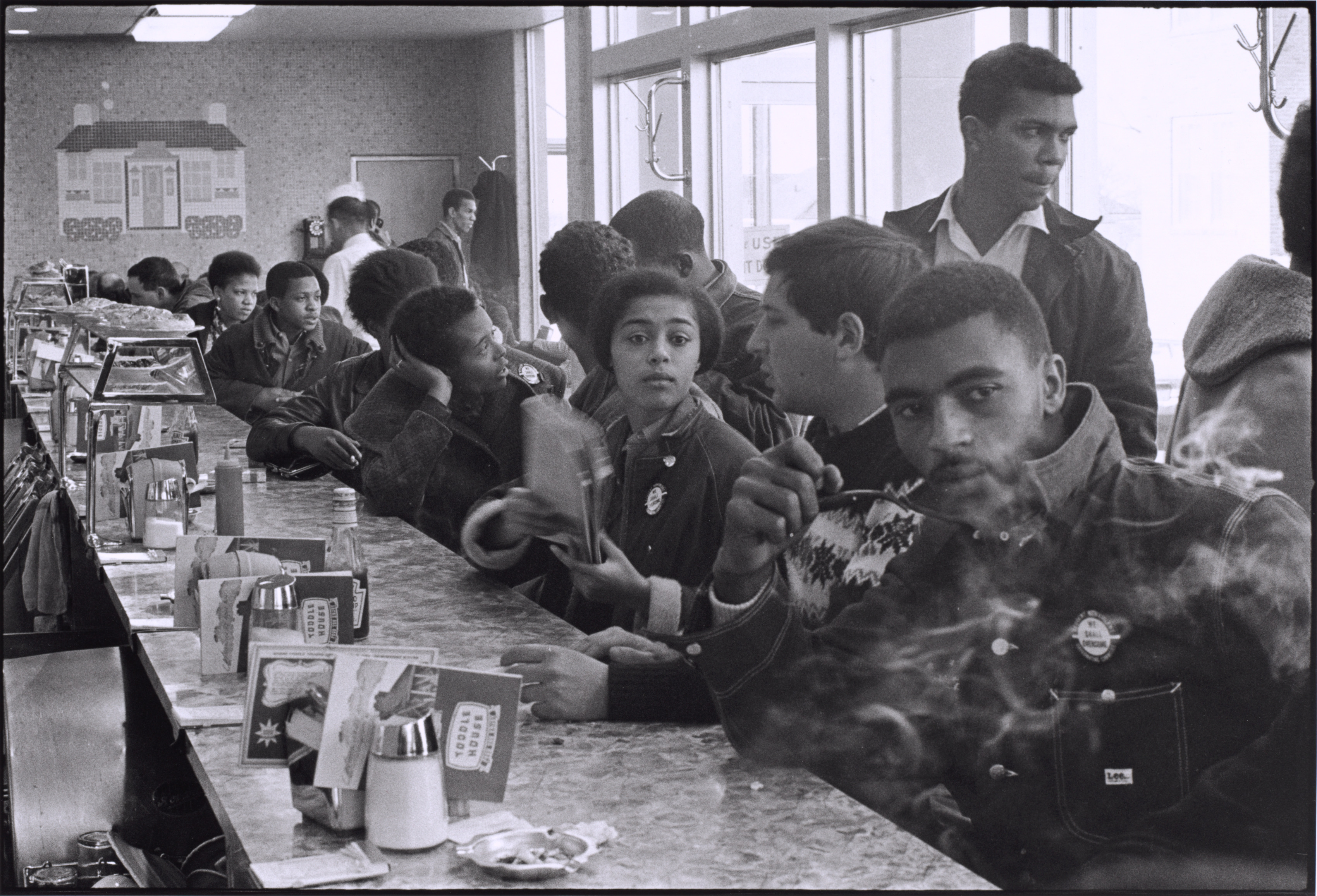 A Toddle House in Atlanta has the distinction of being occupied during a sit-in by some of the most effective organizers in America when the SNCC staff and supporters take a break from a conference to demonstrate