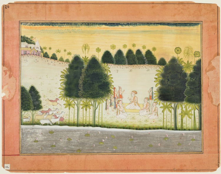 Nanda and the Elders in Council with the Cowherds, from a Bhagavata Purana
