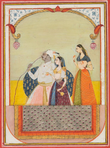 Maharaja Shri Anand Singh-ji and His Consort