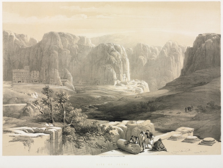 The Holy Land, Syria, Idumea, Arabia, Egypt & Nubia (Vol. III): Petra, Looking South