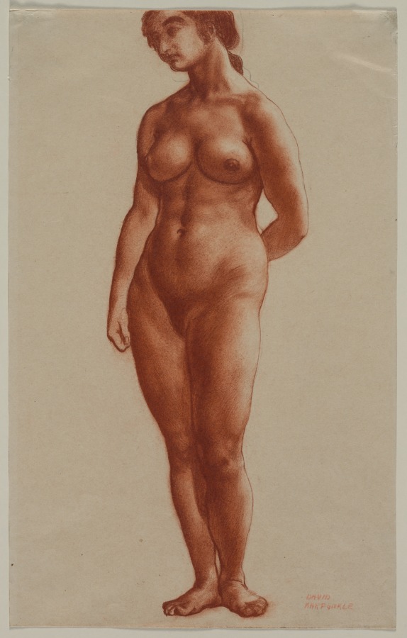 Female Nude Standing, David Karfunkle, c. 1900–1923