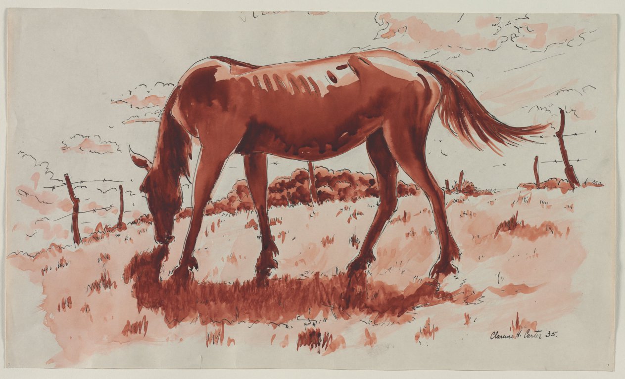 The Red Horse (recto), Кларенс Картер, 1935